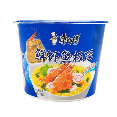 康师傅鲜虾鱼板桶面 98g