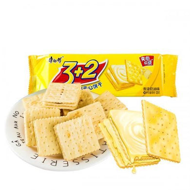 康师傅 3+2夹心饼干 香浓奶油味 125g