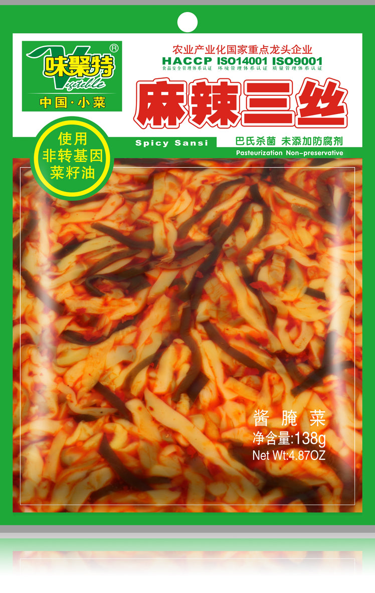 味聚特麻辣三丝138g - Sense Foods