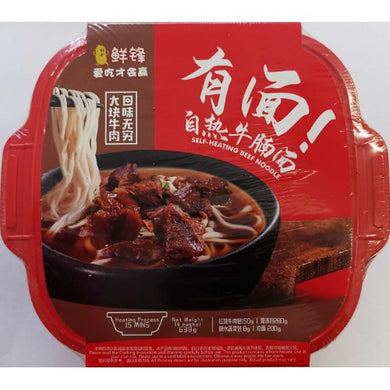 鲜锋自热拉面 自热牛腩面