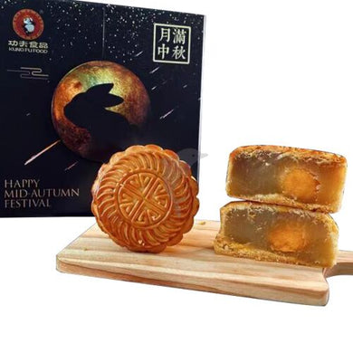 功夫 双黄白莲蓉月饼 640g 4个装
