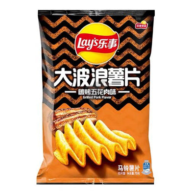 乐事大波浪薯片 碳烤五花肉味 70g