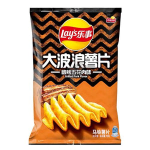 乐事大波浪薯片 碳烤五花肉味 70g