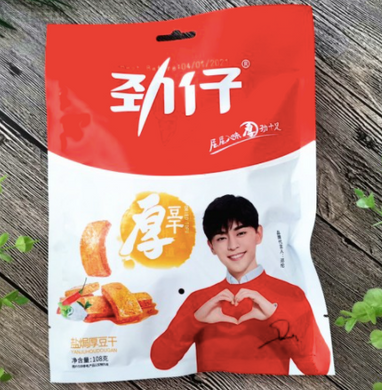 劲仔麻辣厚豆干 108g