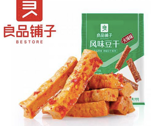 良品铺子 风味豆干 火辣味 180g