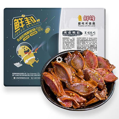 鲜锋烤卤鸭胗 150g 盒装