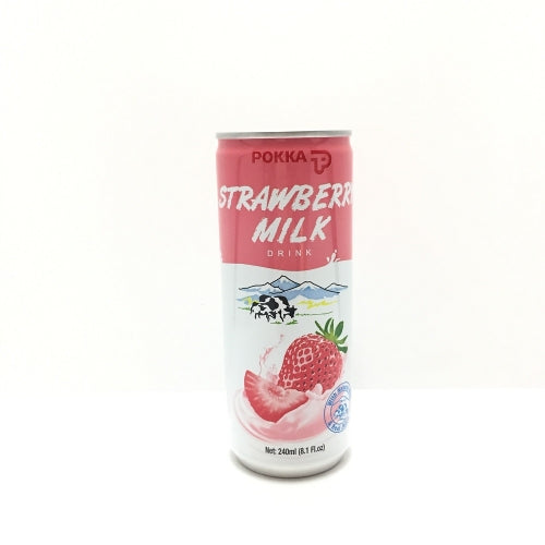 POKKA草莓味牛奶饮料240ml - Sense Foods