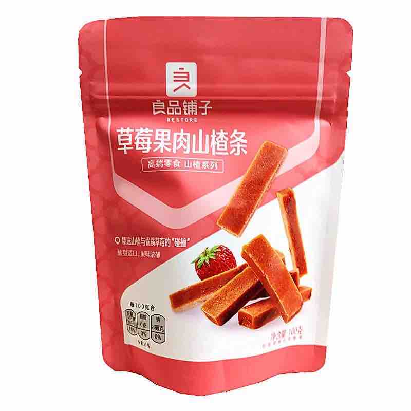 良品铺子 草莓果肉山楂条 100g