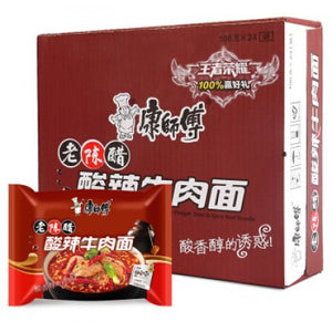 康师傅酸辣牛肉面107g