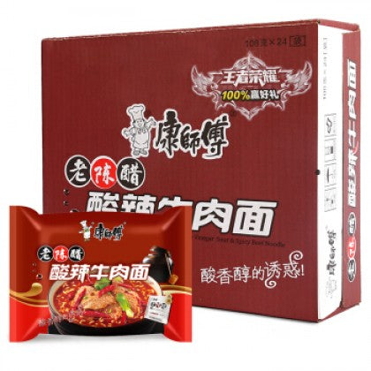 康师傅酸辣牛肉面107g