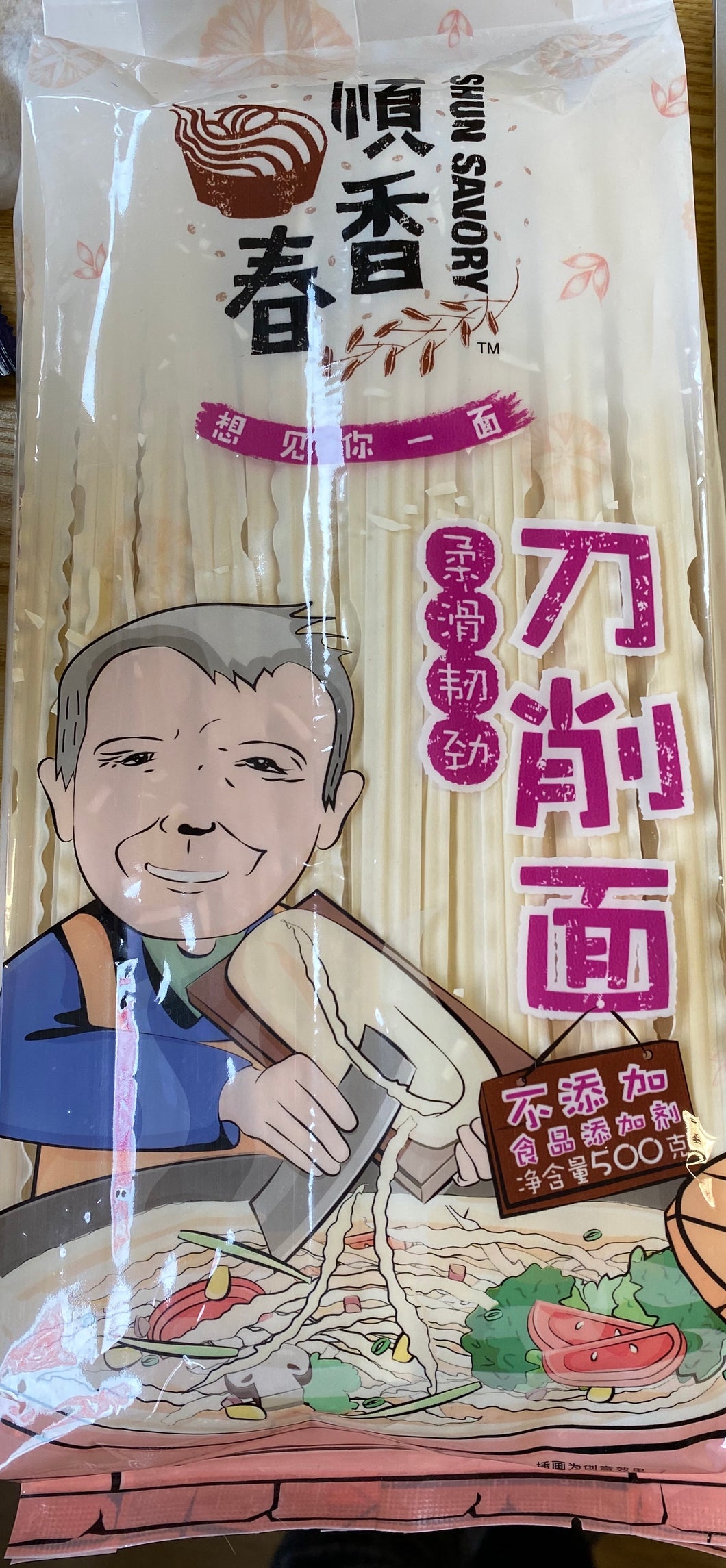 顺香春刀削面500克 - Sense Foods