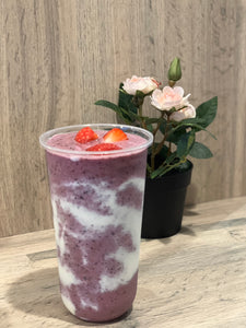蓝莓奶昔 Blueberry tea smoothie