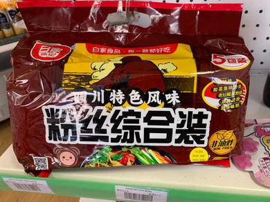 白家正宗方便粉丝5袋装 综合味 - Sense Foods