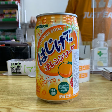 三佳利 罐装橙味 苏打水 350ml