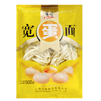 顶味 挂面 面条 宽蛋面500g - Sense Foods