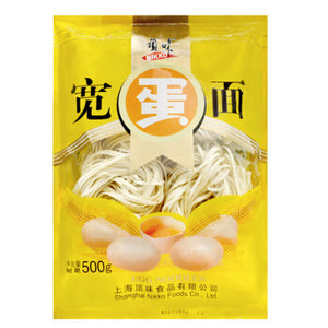 顶味 挂面 面条 宽蛋面500g - Sense Foods
