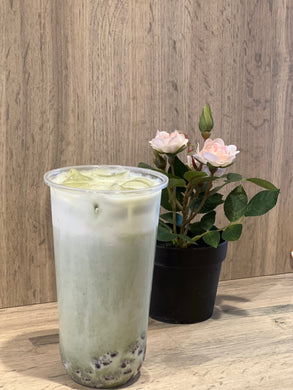抹茶红豆鲜奶 Matcha Red Bean Milk