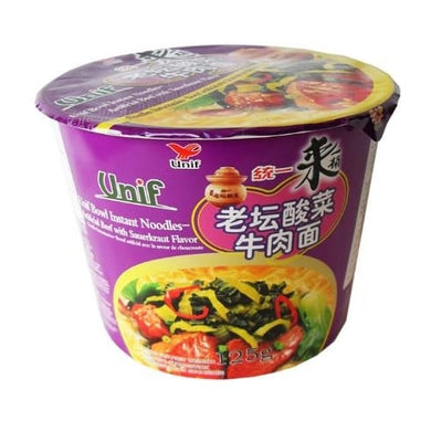 统一老坛酸菜牛肉面 碗装 - Sense Foods